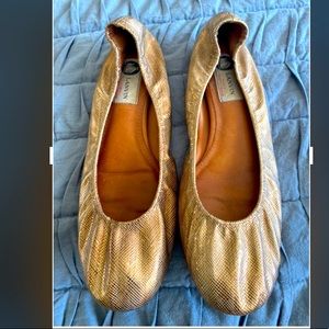 Metallic Lanvin Ballet Flats - size 10.5 but fits like a 10